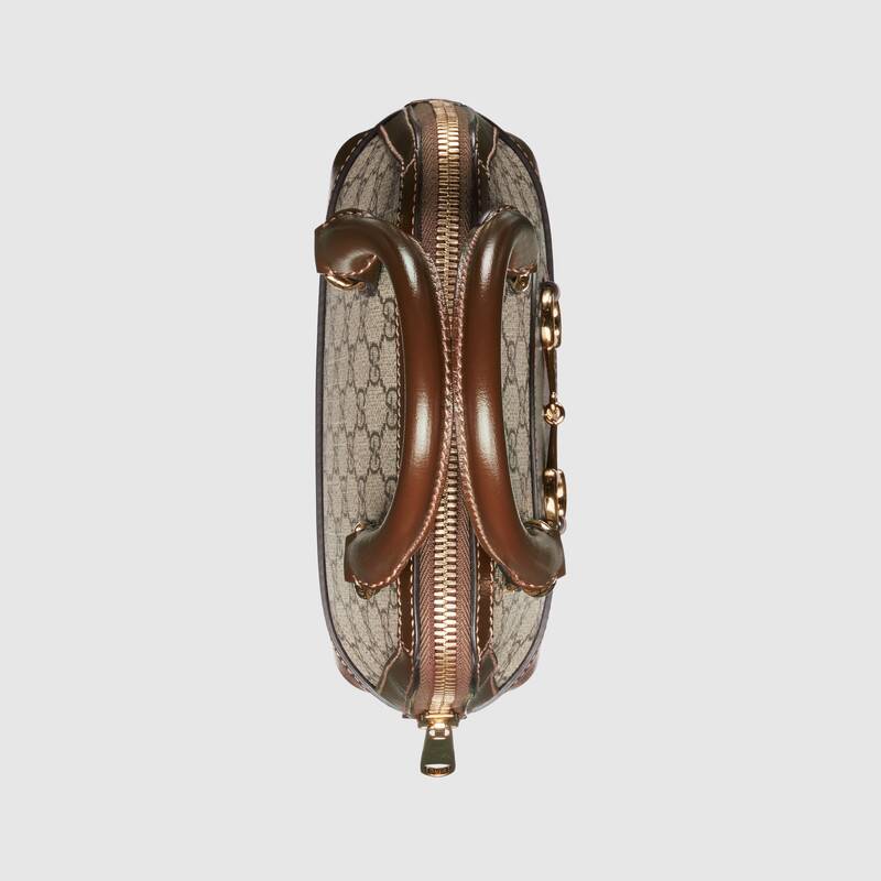 Gucci Horsebit 1955 Mini Top Handle Bag Shoulder Bag 640716 Dark Brown